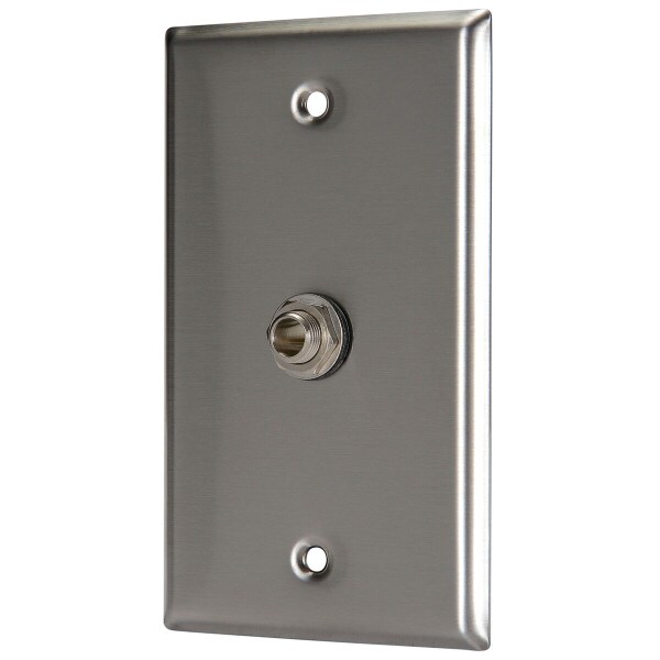 Main product image for Pro Co WP1017 (1) 1/4" TRS Jack Wallplate Sin 248-126